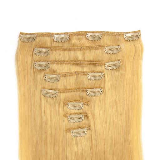 Lasni podaljški Clip On 60cm 160g 613 Intenzivno Svetlo Blond-0 Lasni podaljški Clip On 60cm 160g 613 Intenzivno Svetlo Blond-0
